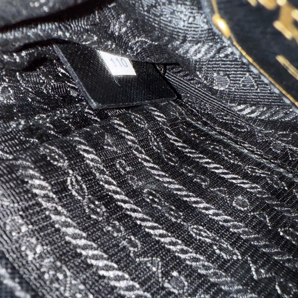 Prada Tessuto Oro Nylon Cutout Crossbody, Rare - Picture 13 of 15